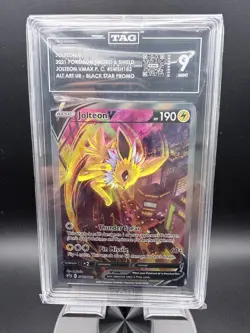 2021 Pokemon Jolteon V SWSH183 Black Star Promo TAG 9 - Image 1