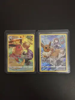 Pokemon Brilliant Stars Eevee TG11/TG30 & Flareon TG01/TG30 Near Mint or Better - Image 1