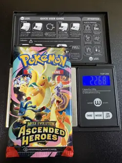 HEAVY! GOD PACKUU SIRUU 22.68g Ascended Heroes Pokemon TCG Booster (SEALED) - Image 1