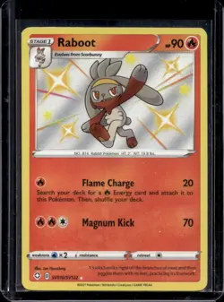 2021 Pokemon SWSH Shining Fates Scorbunny Shiny Vault #SV015/SV122 - Image 1