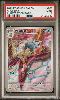 2023 POKEMON PAL EN-PALDEA EVOLVED ILLUSTRATION RARE #209 ARCTIBAX PSA 9 - Image 1