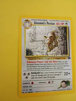 Pokemon TCG Giovanni's Persian 8/132 Gym Challenge Holo Rare (Near Mint) NM.. - Image 2