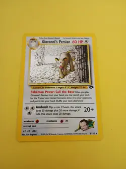 Pokemon TCG Giovanni's Persian 8/132 Gym Challenge Holo Rare (Near Mint) NM.. - Image 5