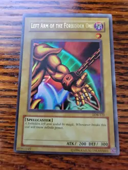 LP* Left Arm of the Forbidden One LOB-123 Yu-Gi-Oh 2002 Unlimited - Image 1