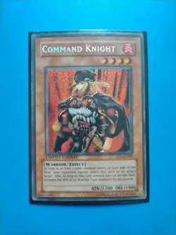 Lightly Played Yugioh Command Knight - CT1-EN003 - Secret Rare Limited Edition - Image 1
