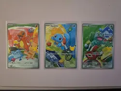 Pokemon First Partner Illustration Collection - Series 1 - Kanto GEN 1 Starters - Image 1