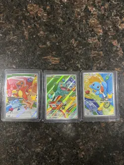 Pokemon TCG First Partner Illustration Collection Series 1 Kanto GEN 1 Starters - Image 1