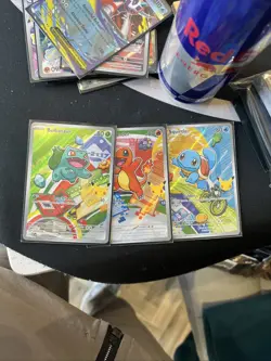 Pokemon TCG First Partner Illustration Collection Series 1 Kanto GEN 1 Starters - Image 1