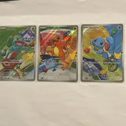 Pokemon TCG First Partner Illustration Collection Series 1 Kanto GEN 1 Starters - Image 1