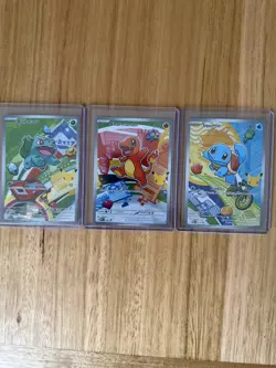 Pokemon TCG First Partner Illustration Collection Series 1 Kanto GEN 1 Starters - Image 1