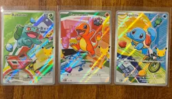Pokemon TCG First Partner Illustration Collection Series 1 Kanto GEN 1 Starters - Image 1