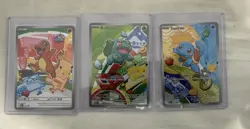 Pokemon TCG First Partner Illustration Collection Series 1 Kanto GEN 1 Starters - Image 1