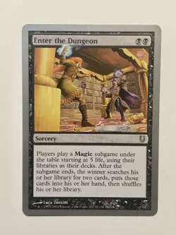 1x Enter the Dungeon- Unhinged- Magic The Gathering MTG- LP Light Play - Image 1