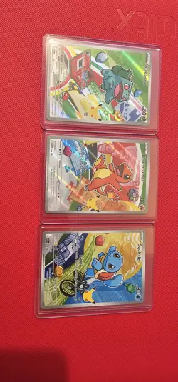 Pokemon TCG First Partner Illustration Collection Series 1 Kanto GEN 1 Starters - Image 2