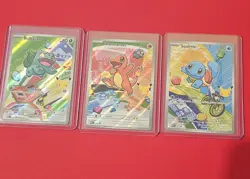 Pokemon TCG First Partner Illustration Collection Series 1 Kanto GEN 1 Starters - Image 1