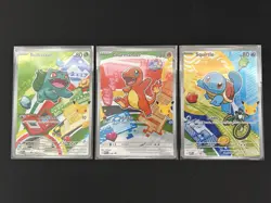 Pokemon TCG First Partner Illustration Collection Series 1 Kanto GEN 1 Starters - Image 1