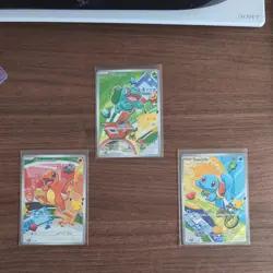 Pokemon TCG First Partner Illustration Collection Series 1 Kanto GEN 1 Starters - Image 1