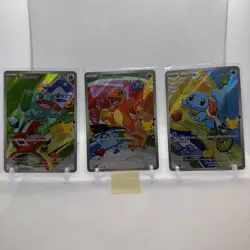 Pokemon TCG First Partner Illustration Collection Series 1 Kanto GEN 1 Starters - Image 1