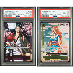 PSA 10 One Piece Zoro-Juurou OP05-067 O-nami OP06-101 JPN Set of 2 Sequential - Image 1