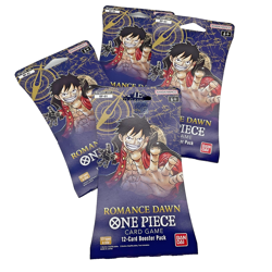 Lot of (4) One Piece TCG OP-01 Romance Dawn Sleeved Booster Packs SEALED EN - Image 1