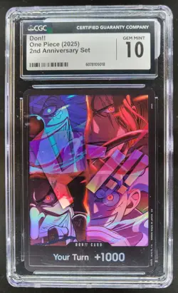2025 ONE PIECE DON!! 2ND ANNIVERSARY SET CGC 10 B PT - Image 1