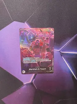 One Piece: English 2nd Anniversary Set OP09-081 Marshall.D.Teach (Leader) - MINT - Image 1