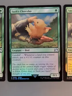 Lot of 4x Sazh's Chocobo U0200 Foil Final Fantasy MTG. NM. Never Played - Image 4