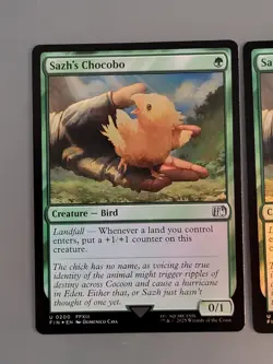 Lot of 4x Sazh's Chocobo U0200 Foil Final Fantasy MTG. NM. Never Played - Image 5