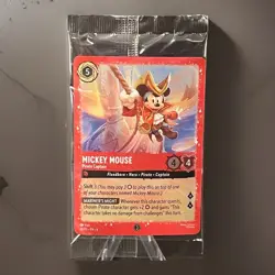 Promo Mickey Mouse Pirate Captain 18/P2 Disney Lorcana NM Sealed Card Foil - Image 1