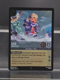 Disney Lorcana Lilo - Bundled Up 195/204 Winterspell Super Rare Foil - Image 1