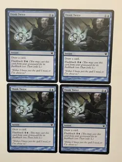 4x Think Twice- Innistrad 2011- Magic The Gathering MTG- NM/LP - Image 1