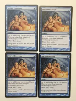 4x Shared Discovery- Rise Of The Eldrazi- Magic The Gathering MTG- NM/LP Playset - Image 1