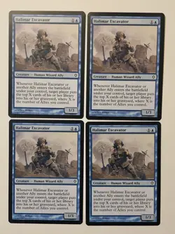 4x Halimar Excavator- Worldwake- Magic The Gathering MTG- NM/LP Playset - Image 1
