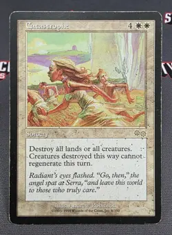 MTG Catastrophe- DAMAGED -Urza's Saga Magic the Gathering Card #006 - Image 1