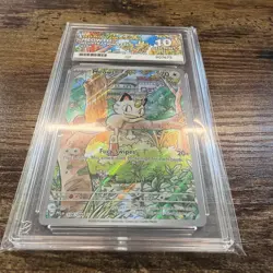 Meowth 106/094 Phantasmal Flames ACE 10 GEM MINT PERFECT SUB GRADES Pokemon TCG - Image 2