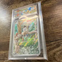 Meowth 106/094 Phantasmal Flames ACE 10 GEM MINT PERFECT SUB GRADES Pokemon TCG - Image 4