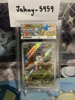 Meowth 106/094 Phantasmal Flames ACE 10 Gem Mint Pokemon TCG - Image 1