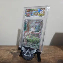 Meowth 106/094 ACE 10 - Phantasmal Flames - Pokemon TCG - Perfect Sub Grades - Image 1