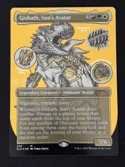 1x MTG Gishath, Sun's Avatar (Foil Etched) - Secret Lair Drop Series (SLD) #320 - Image 1