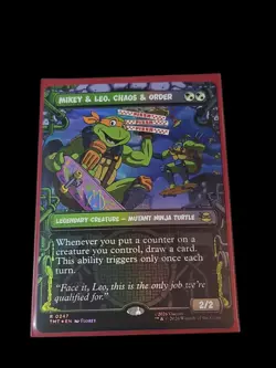 MTG Mikey & Leo, Chaos & Order - Foil - Showcase, NM-Mint, English Teenage Mutan - Image 1