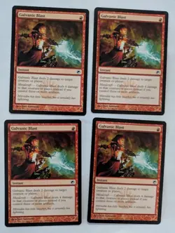 4 Galvanic Blast Scars of Mirrodin MTG NM Free shipping with tracking - Image 1
