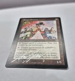 Silver Signed Unplayed Ersatz Gnomes NM Mirage Ron Spencer MTG Magic EDH VTG - Image 2