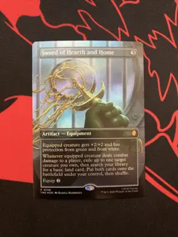 Sword of Hearth and Home Borderless Commander TMNT Foil Promo 0136 MTG TMC EN NM - Image 1