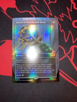 Sword of Hearth and Home Borderless Commander TMNT Foil Promo 0136 MTG TMC EN NM - Image 2