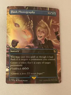 Flash Photography - Final Fantasy #463 - Borderless - NM - Foil - MTG - Image 2