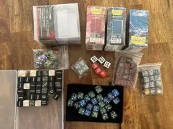 Dragon Shield Anniversary Special edition sleeves / MTG magic Dice Bundle - Image 1