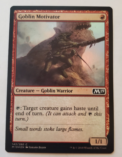 1x Goblin Motivator FOIL M20 Core Set 2020 MTG Magic the Gathering NM - Image 1