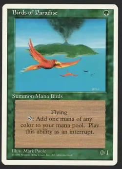 ***Birds of Paradise*** MTG 4th Edition Magic Kid Icarus - Image 1