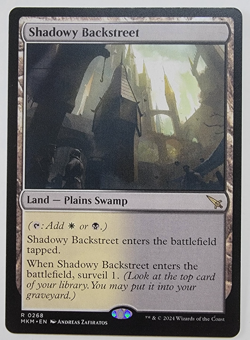 Shadowy Backstreet - Murders at Karlov Manor (MKM) MTG Near Mint - Image 1