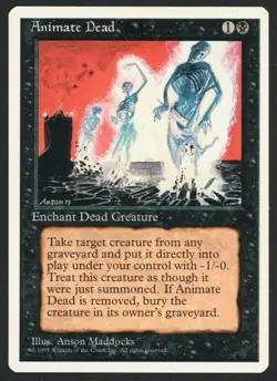 ***Animate Dead*** MTG 4th Edition Magic Kid Icarus - Image 1